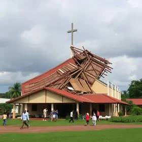 desabamento telhado igreja londrina