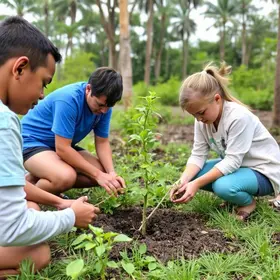 distribuição gratuita de mudas na zona oeste de Londrina